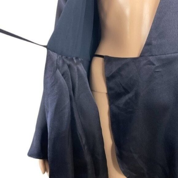 NWT Joie MilTona B Wrap Dress Midnight size Large Wrap front with Self Tie close - Picture 7 of 13